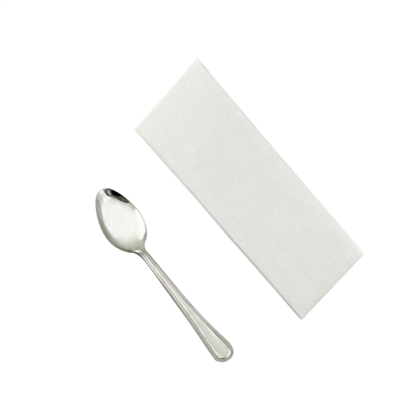 CUCHARAS 13,5 CM PLATEADO INOX (100 UNID.)