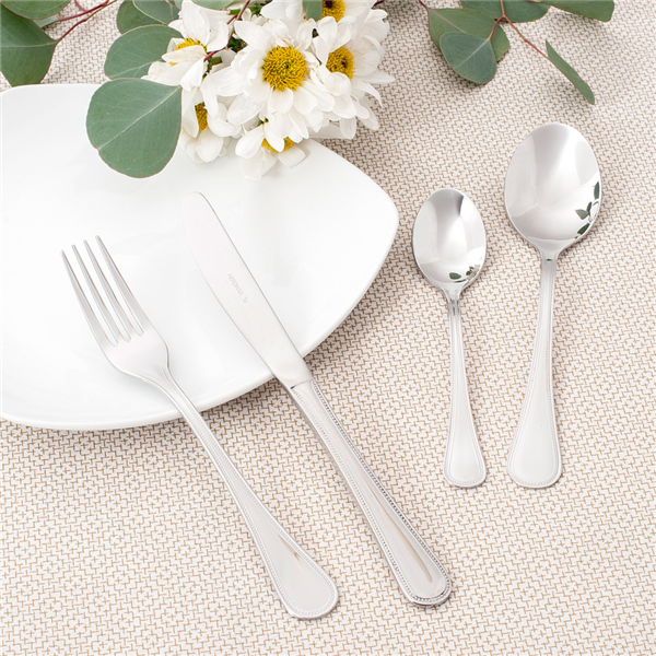 Cucharas De Mesa 'Sevilla' 19 Cm Plateado Acero (12 Unid.)