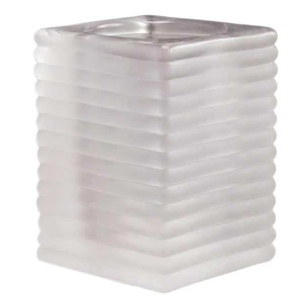 LÁMPARA DE SOBREMESA "MIRAGE" Ø 9x13 CM GLASEADO CRISTAL (6 UNID.)