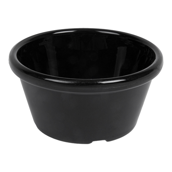 12 RAMEQUINES 60 ML Ø 7x3,5 CM NEGRO PET (1 UNID.)