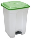 Contenedor 45l Tapa Verde Blanco Cocina