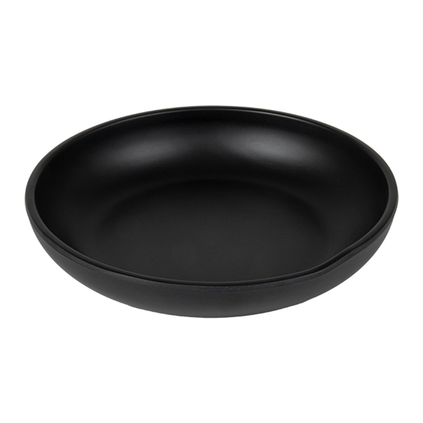 Platos Hondos 'Asami Ware' Ø 20,5X4 Cm Negro Melamina (6 Unid.)
