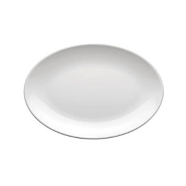 Platos Ovales 'Asami Ware' 23X16 Cm Blanco Melamina (12 Unid.)