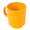 TAZAS CAFÉ 240 ML Ø 8x9 CM AMARILLO MELAMINA (12 UNID.)
