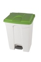 CONTENEDOR 70L TAPA VERDE BLANCO COCINA
