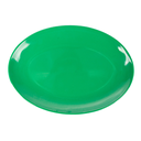 PLATOS OVALES 25,5x18 CM VERDE MELAMINA (15 UNID.)