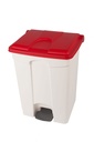 CONTENEDOR 70L TAPA ROJA BLANCA COCINA