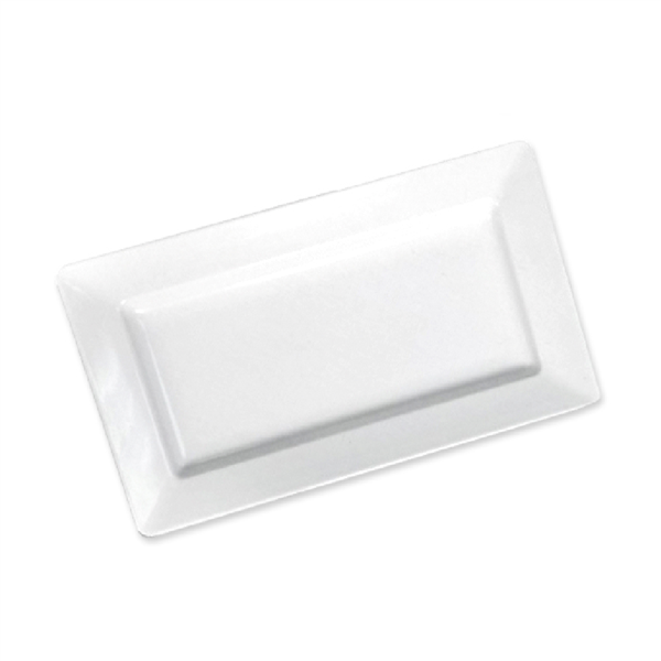 BANDEJAS RECTANGULARES 'ASAMI WARE' 35,8x20,3x4 CM BLANCO MELAMINA (6 UNID.)