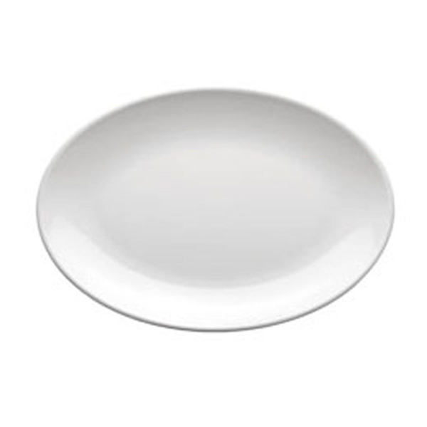 PLATOS OVALES 'ASAMI WARE' 46x32 CM BLANCO MELAMINA (6 UNID.)