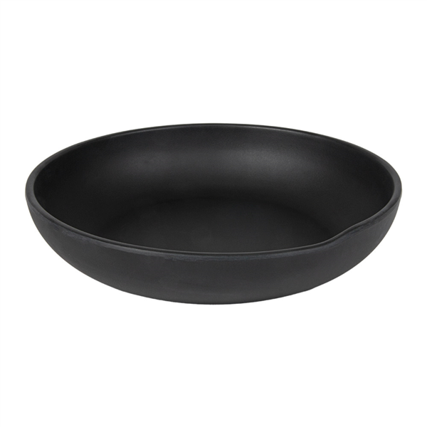 Platos Hondos 'Asami Ware' Ø 24,5X5,3 Cm Negro Melamina (6 Unid.)