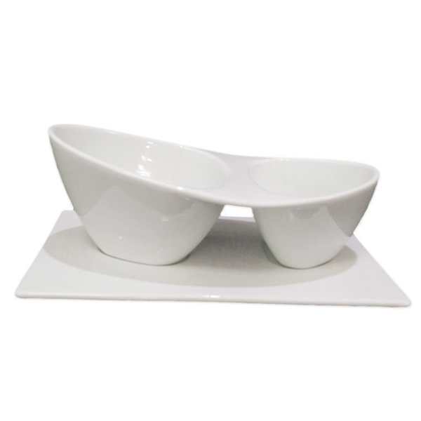 BASES PARA RECIPIENTE 204.44 22,5x13x1,2 CM BLANCO PORCELANA (6 UNID.)