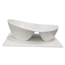 Bases Para Recipiente 204.44 22,5X13X1,2 Cm Blanco Porcelana (6 Unid.)