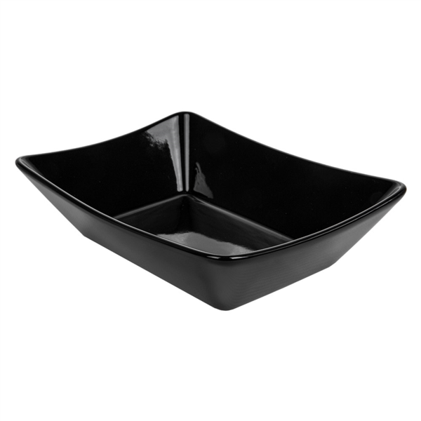 Barquilla Para Fritos L 19,3X13,3X4,8 Cm Negro Porcelana (6 Unid.)