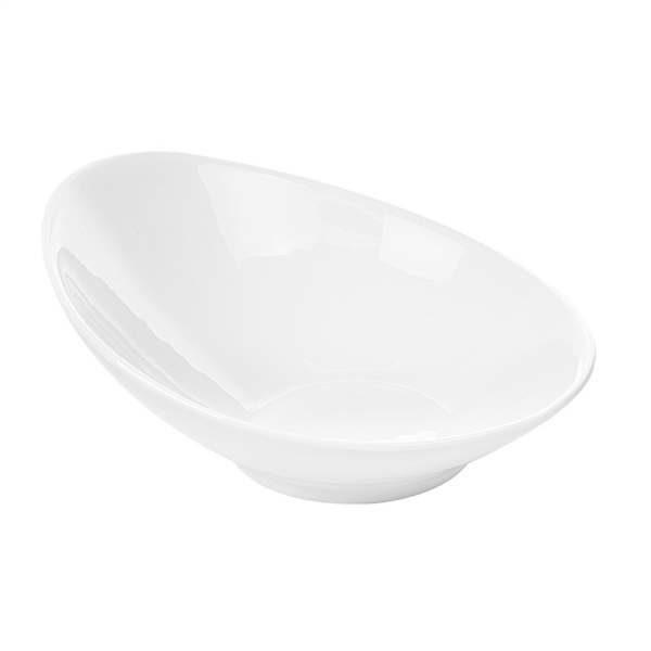 Boles Alargados 1000 Ml 29X25X12 Cm Blanco Porcelana (2 Unid.)