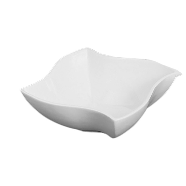 Boles Ondulados 700 Ml 17,7X6,7 Cm Blanco Porcelana (6 Unid.)