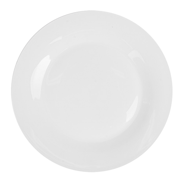 PLATOS LLANOS Ø 27 CM BLANCO PORCELANA (24 UNID.)
