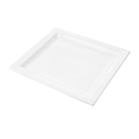 Platos Rectangulares 32X28,5 Cm Blanco Porcelana (6 Unid.)