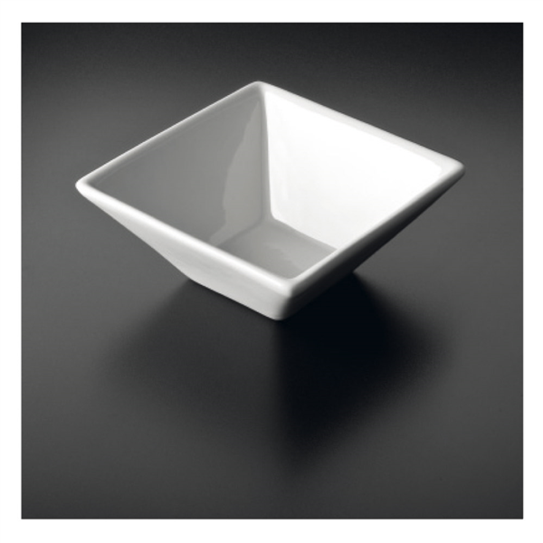 Boles Cuadrados 17,5 Cm Blanco Porcelana (12 Unid.)