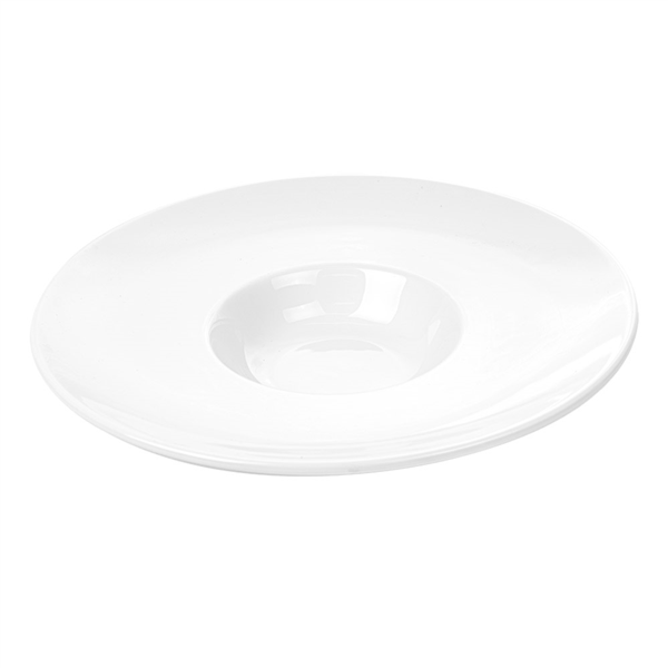 PLATOS "GRAN ALA" Ø 28,5 CM BLANCO PORCELANA (12 UNID.)