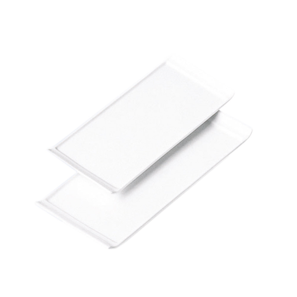 Platos Rectangulares 33X22,5X1,8 Cm Blanco Porcelana (12 Unid.)