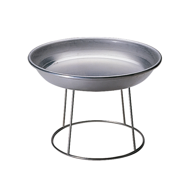 SOPORTE PARA FUENTE MARISCOS 20x24x18 CM PLATEADO INOX (1 UNID.)