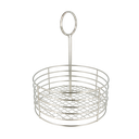 CESTA CONDIMENTOS Ø 19x24 CM PLATEADO INOX (1 UNID.)