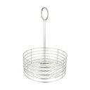 CESTA CONDIMENTOS Ø 22x30,5 CM PLATEADO INOX (1 UNID.)