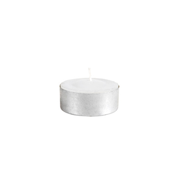 100 U. Velas Calientaplatos Ø3,8X1,6 Cm Blanco Parafina (1 Unid.)