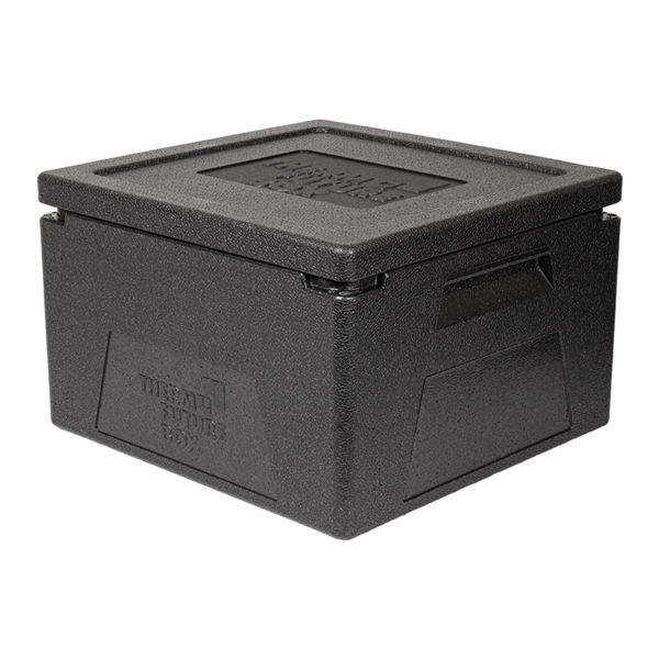 CAJA ISOTÉRMICA PARA GN 2/3, PIZZA O PASTELES 27 L 41,5x40x26,5 CM NEGRO EPP (1 UNID.)