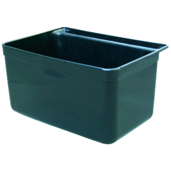 CUBO PEQUEÑO PARA CARRO SERVICIO 8 L 33,5x23,5x18 CM NEGRO PP (1 UNID.)