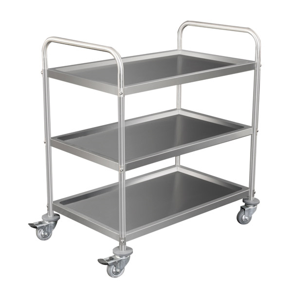 Carro Servicio 3 Niveles 85X53X95 Cm Plateado Inox (1 Unid.)