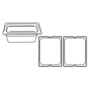 CUBETA GASTRONORM 1/2 5,6 L 32,5x26,5x10 CM PLATEADO INOX (1 UNID.)