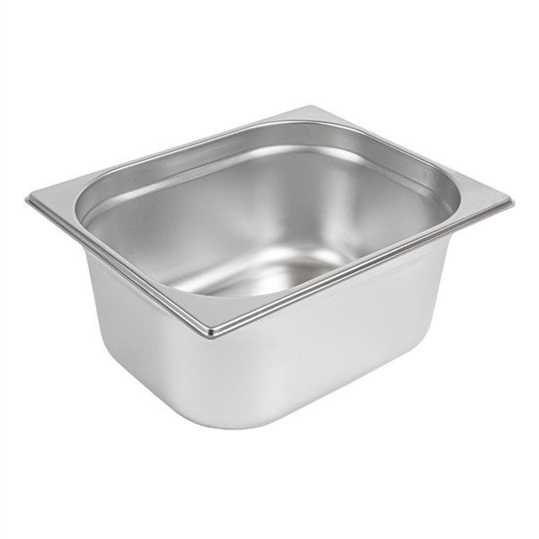CUBETA GASTRONORM 1/2 8,4 L 32,5x26,5x15 CM PLATEADO INOX (1 UNID.)