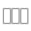 TAPA 1/3 PARA CÓDIGOS 202.10/11 32,5x17,6 CM TRANSPARENTE POLICARBONATO (1 UNID.)