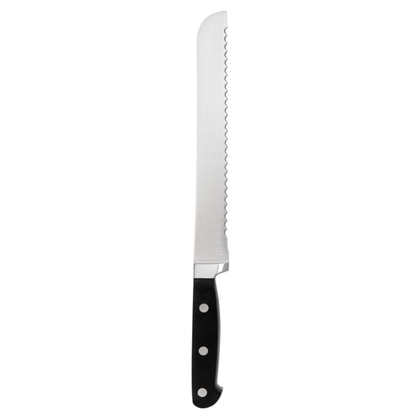 CUCHILLO PAN, MANGO ABS 23,5 CM PLATEADO INOX (1 UNID.)