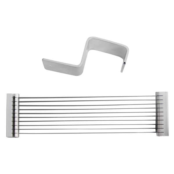 Block Cuchillas 6,3 Mm Para Código 455.59 25X7X1 Cm Plateado Inox (1 Unid.)