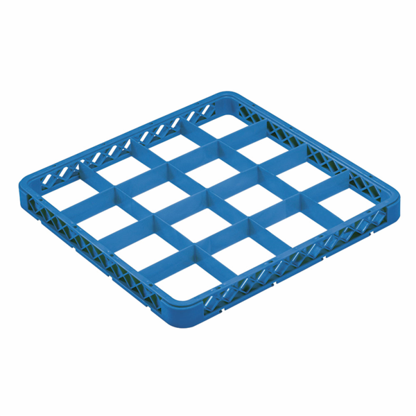 SUPLEMENTO RACK DE 16 COMPARTIMENTOS 50x50x4,5 CM AZUL PP (1 UNID.)