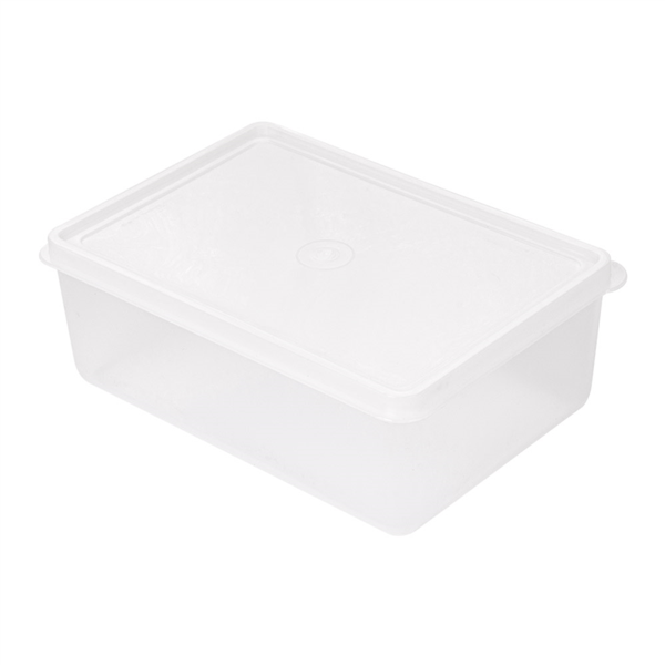 RECIPIENTE ALIMENTOS + TAPA INCORPORADA 1000 ML 18x12,8x6,5 CM BLANCO PP (1 UNID.)