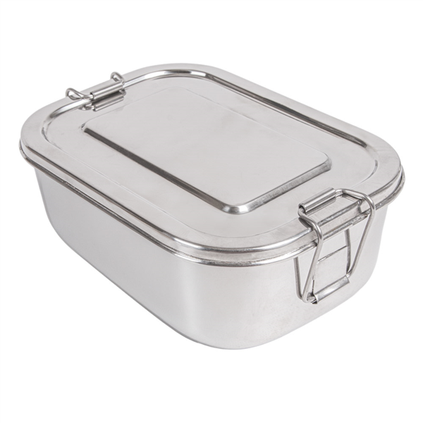 RECIPIENTE CON TAPA 'ARTINOX' 750 ML 16x10,5x5 CM PLATEADO INOX (12 UNID.)