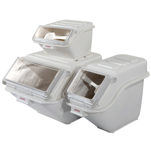 Silo De Estantería 40 L 59,3X48,6X43,2 Cm Blanco Pp (1 Unid.)