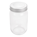 Frasco Con Tapa 'Waki Glass' 450 Ml Ø 8X13 Cm Transparente Cristal (24 Unid.)