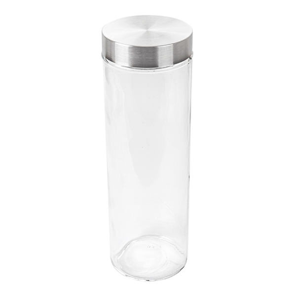 Tarro Almacenar Cilíndrico 1900 Ml Ø10X31 Cm Transparente Cristal (12 Unid.)