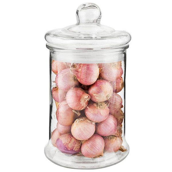 TARRO PARA ALMACENAR CILÍNDRICO 4350 Ø 19x34 CM TRANSPARENTE CRISTAL (4 UNID.)