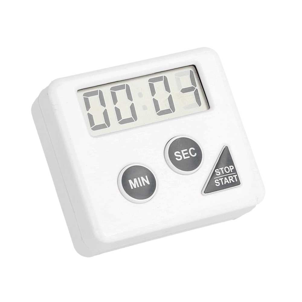 TEMPORIZADOR ELÉCTRICO 60' 6x5,5x2 CM BLANCO PLÁSTICO (1 UNID.)