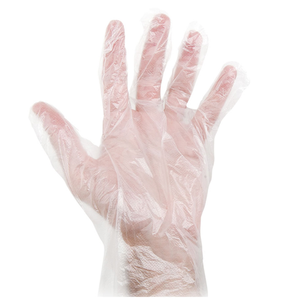 GUANTES SIZE: M TRANSPARENTE PEHD (100 UNID.)