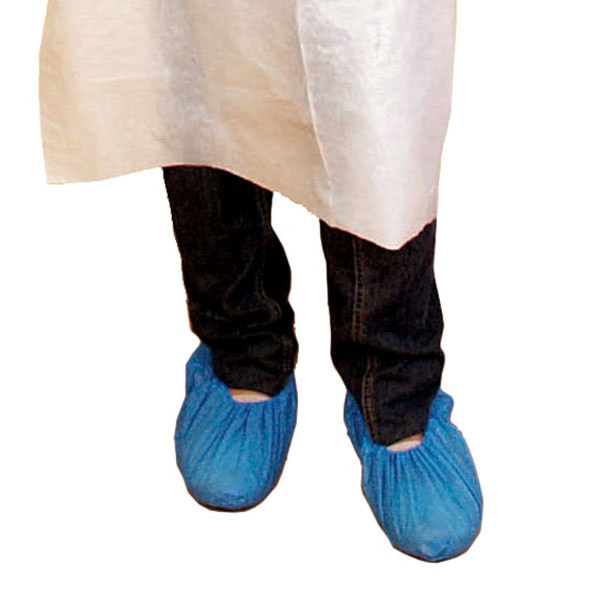 CUBRE ZAPATOS ELÁSTICOS 40µ 34x14 CM AZUL MARINO LDPE (100 UNID.)