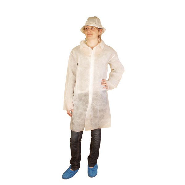 CONJUNTO VISITADOR 100 CM BLANCO AIRLAID (25 UNID.)