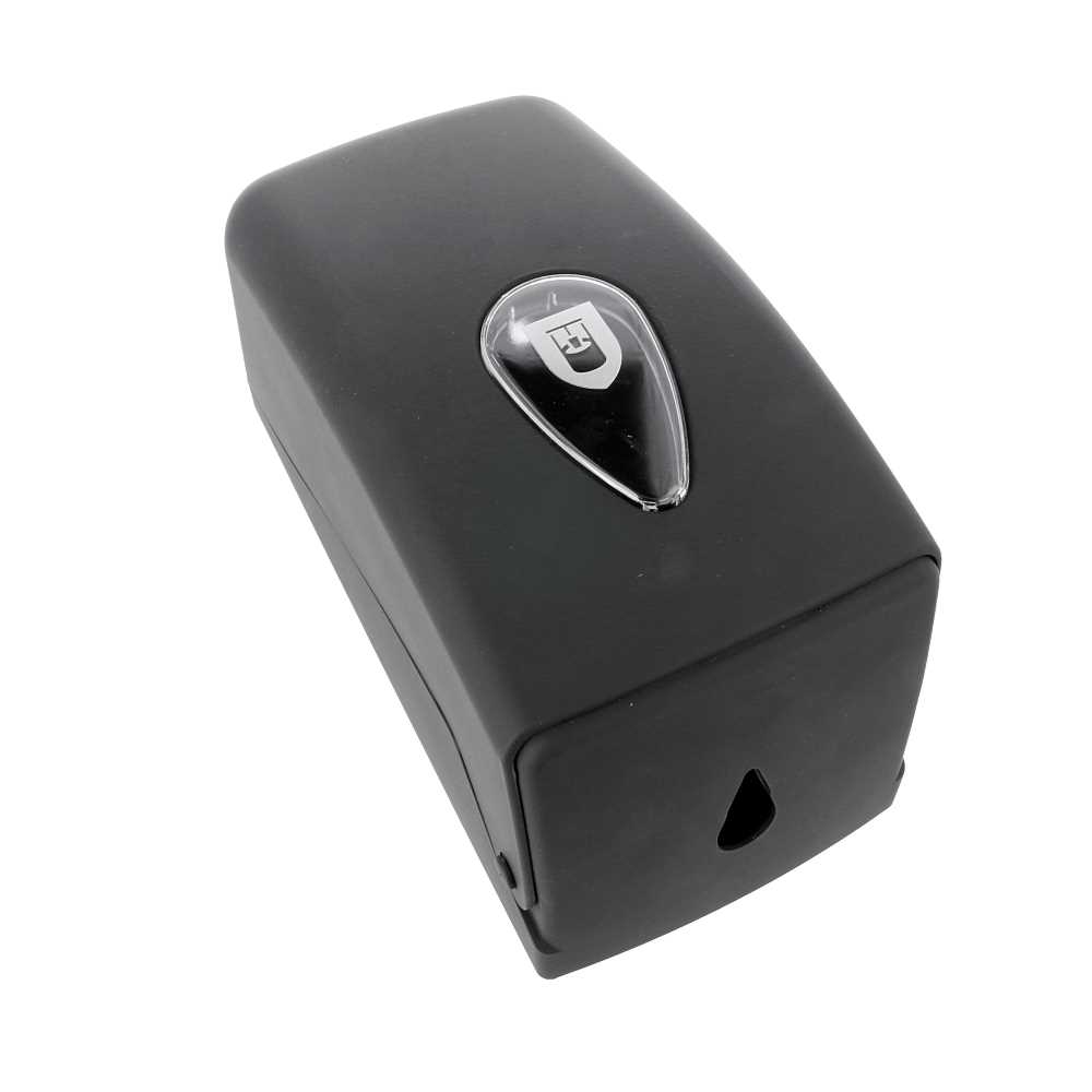 Dispensador Higiénico Zig-Zag 13,5X13,5X27,7 Cm Negro Abs (1 Unid.)