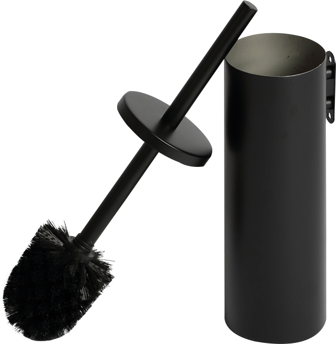 Escobillero Redondo Negro Mate