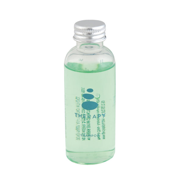FRASCOS CHAMPÚ 'THERAPY' 50 ML Ø3,2x9 CM TRANSPARENTE PLÁSTICO (200 UNID.)